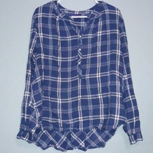 Half button up flannel